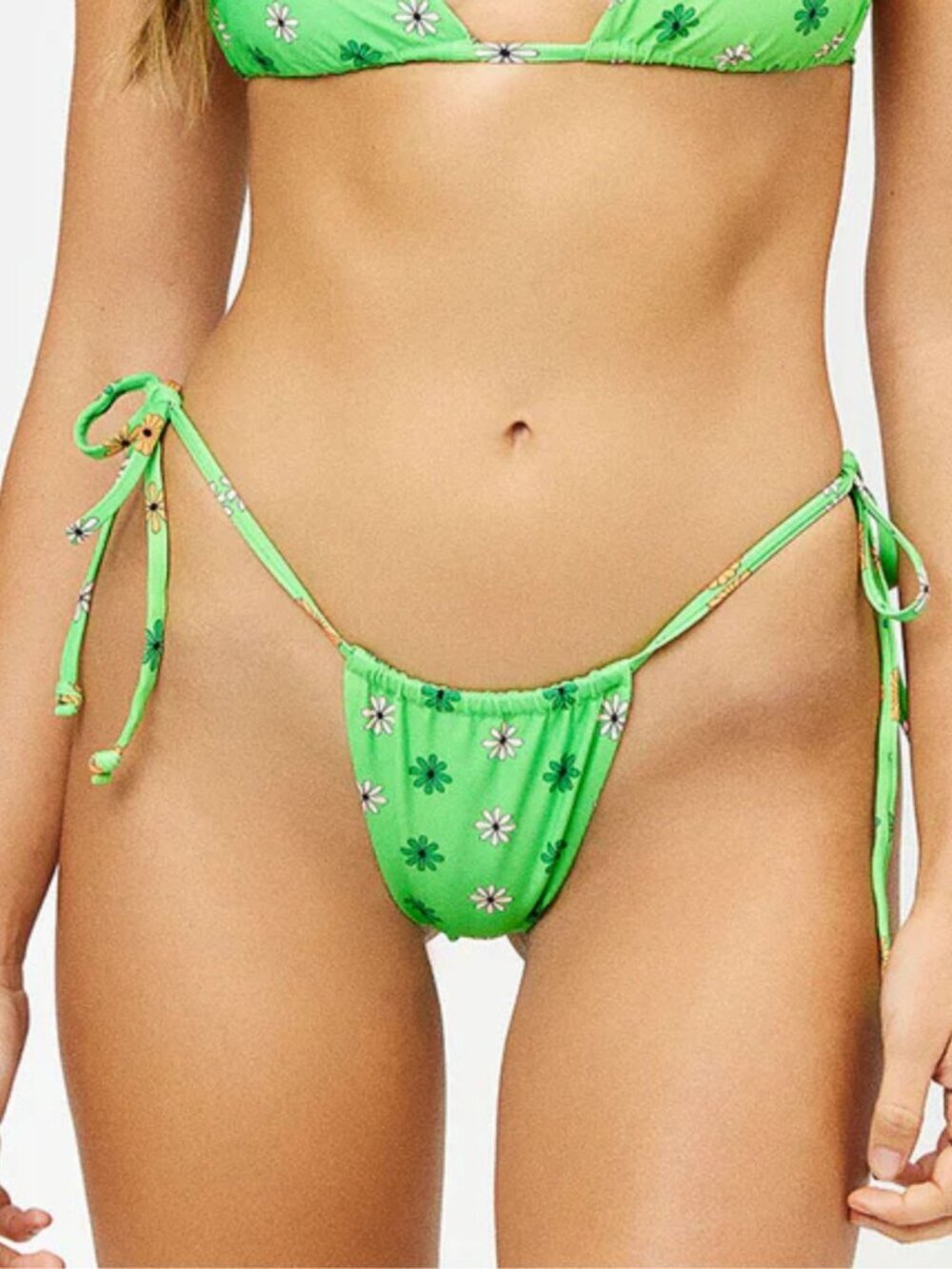 New! Frankie's Bikinis Versailles Tia String Bikini Bottom Large 39256
